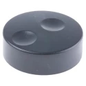 RS PRO 38.6 mm Knob Diameter Black Push-On Polyvinyl Chloride Potentiometer Knob for 6 mm Circular Shaft 777-7299