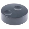 RS PRO 38.6 mm Knob Diameter Black Push-On Polyvinyl Chloride Potentiometer Knob for 6 mm Circular Shaft 777-7299