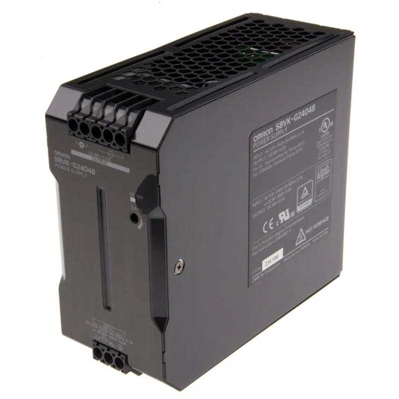 Omron S8VK-G Switched Mode DIN Rail Power Supply AC/DC Input 100-350V, 48V DC 5A Output, 240W 