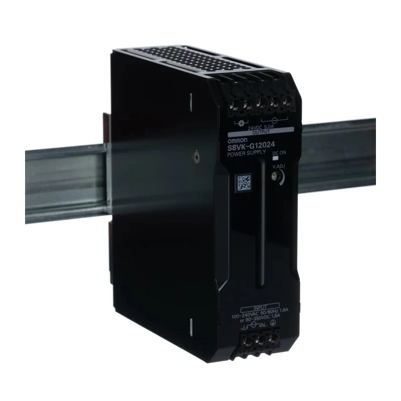 Omron S8VK-G Switched Mode DIN Rail Power Supply AC/DC Input 100-240V AC, 90-350V DC 24V DC, 5A Output, 120W Power 