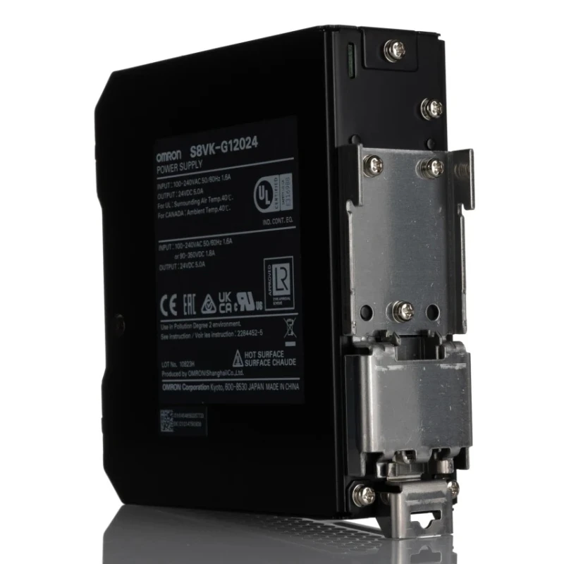 Omron S8VK-G Switched Mode DIN Rail Power Supply AC/DC Input 100-240V AC, 90-350V DC 24V DC, 5A Output, 120W Power 