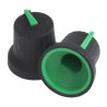 RS PRO Black Push-On Potentiometer Knob 16.8 mm Diameter, 14.5 mm Height, For 6 mm D Shaped Shaft 777-7350