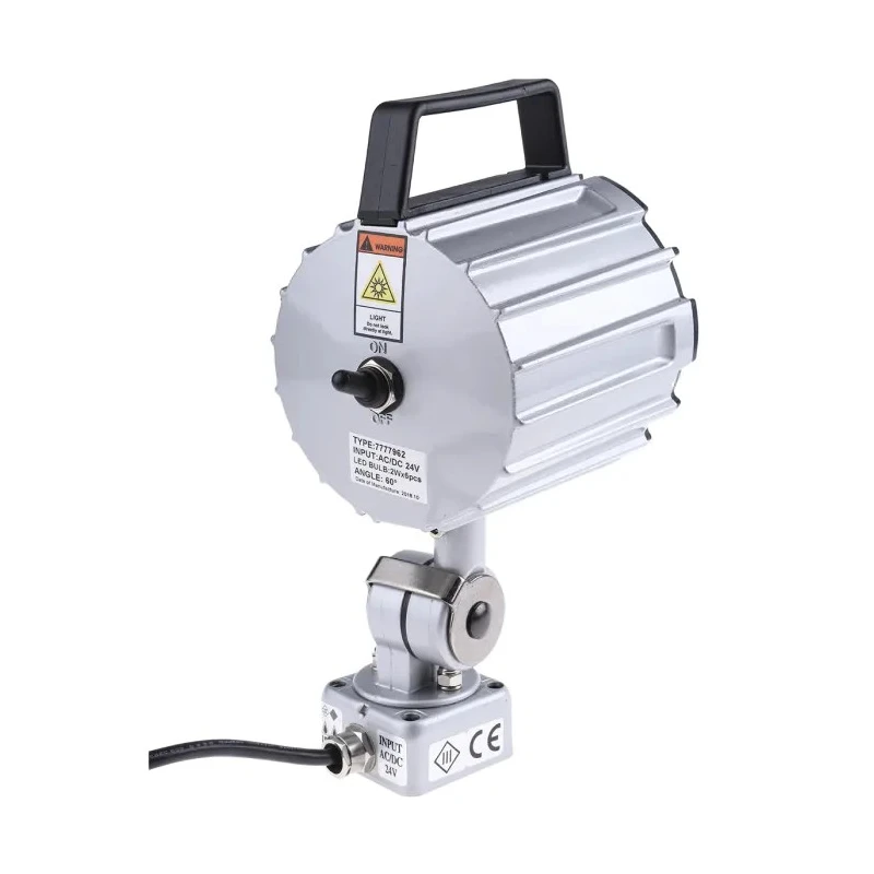 RS PRO LED Machine Light, 12 W, 24V AC, Adjustable Arm, IP65, 1.8 m Cable Length, CE Certified 777-7962