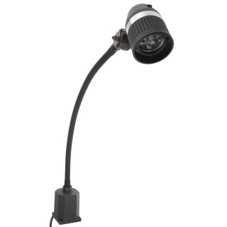 RS PRO LED Machine Light, 3W, 240V AC, Flexible Neck, IP20, 520mm Reach, 520mm Arm Length, 1.8m Cable 777-8006