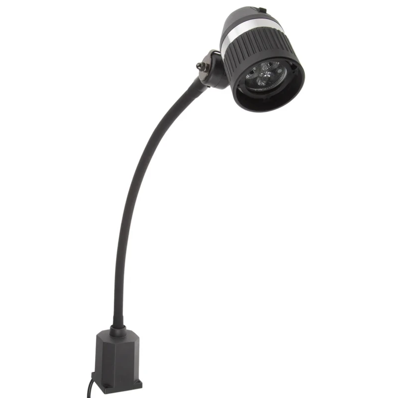 RS PRO LED Machine Light, 3W, 240V AC, Flexible Neck, IP20, 520mm Reach, 520mm Arm Length, 1.8m Cable 777-8006