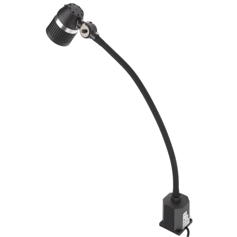RS PRO LED Machine Light, 3W, 240V AC, Flexible Neck, IP20, 520mm Reach, 520mm Arm Length, 1.8m Cable 777-8006