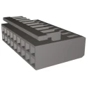 TE Connectivity AMPMODU MOD IV Female Connector Housing 2.54 mm Pitch 18 Way 2 Row Straight 926476-9