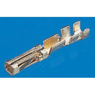 TE Connectivity AMPMODU MOD IV Series Female Crimp Terminal 3A Current, 24-20 AWG Wire Size, Gold Plated 167300-8