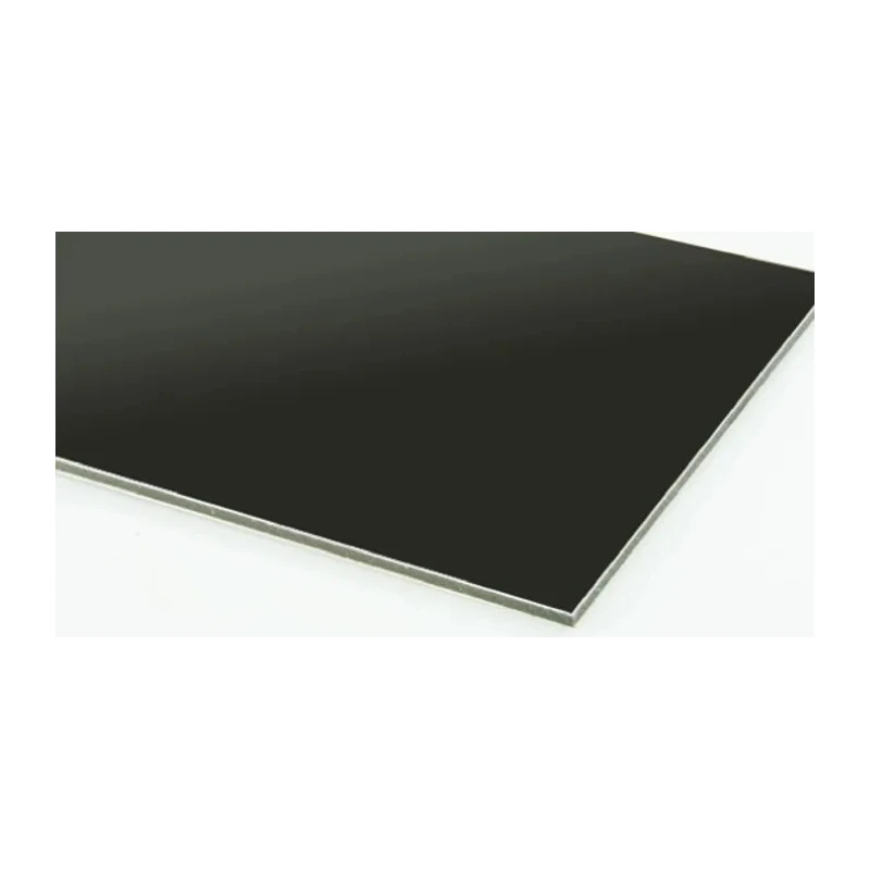 RS PRO Black Aluminium Composite Sheet 600 mm x 600 mm, 3 mm Thickness 778-1692
