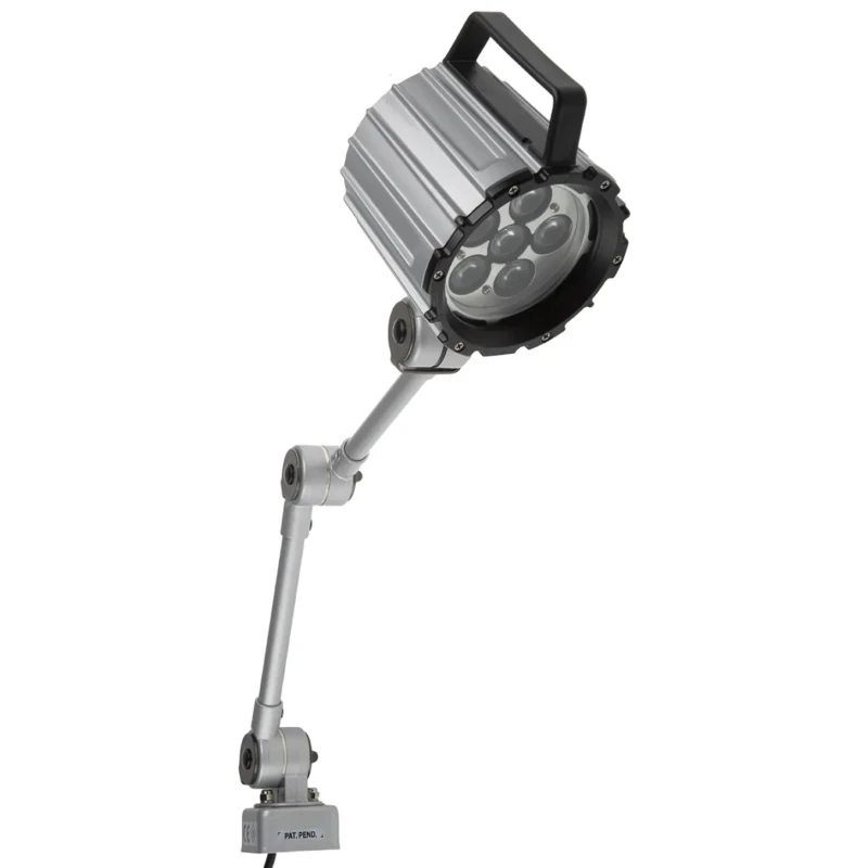 RS PRO LED Machine Light 12W 24V AC/DC Adjustable Arm IP65 430mm Reach 1.8m Cable 777-7971