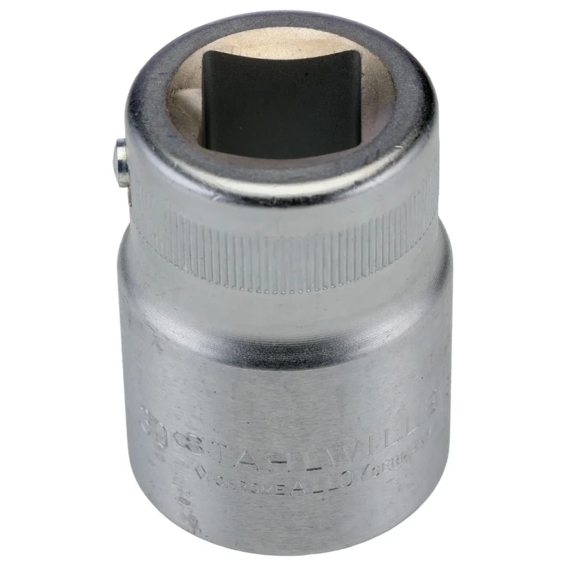 STAHLWILLE 3/4 in Drive 30 mm 6 Point Square Socket Chrome Finish, 58mm Overall Length 05010030