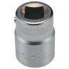 STAHLWILLE 3/4 in Drive 30 mm 6 Point Square Socket Chrome Finish, 58mm Overall Length 05010030