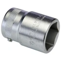 STAHLWILLE 3/4 in Drive 30 mm 6 Point Square Socket Chrome Finish, 58mm Overall Length 05010030