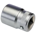 STAHLWILLE 3/4 in Drive 30 mm 6 Point Square Socket Chrome Finish, 58mm Overall Length 05010030