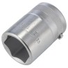 STAHLWILLE 3/4 in Drive 27 mm Hexagon Socket, Chrome Finish, 54 mm Overall Length 05010027