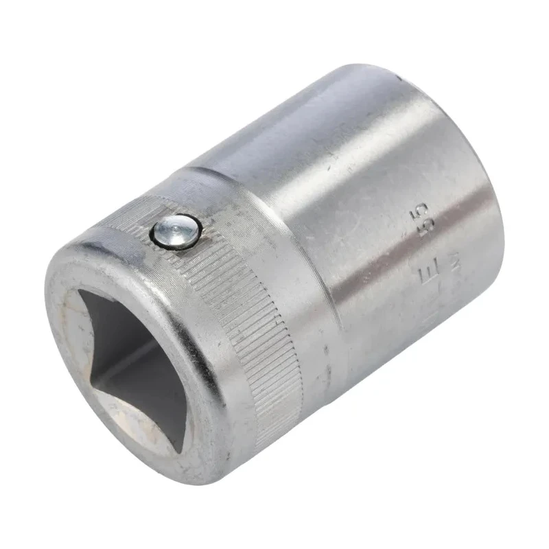 STAHLWILLE 3/4 in Drive 27 mm Hexagon Socket, Chrome Finish, 54 mm Overall Length 05010027