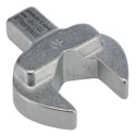 STAHLWILLE Open Ended Insert Spanner Head 9 x 12 mm Insert, 19 mm Size, Alloy Steel, Chrome Finish 58211019