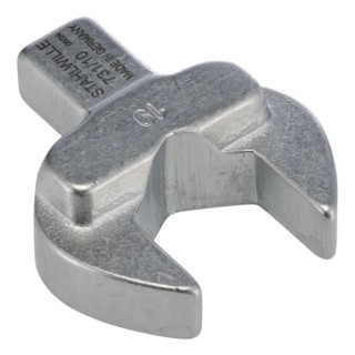 STAHLWILLE Open Ended Insert Spanner Head 9 x 12 mm Insert, 19 mm Size, Alloy Steel, Chrome Finish 58211019