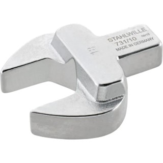 STAHLWILLE Open Ended Insert Spanner Head 9 x 12 mm Insert Size 9/16 in Chrome Finish 58611034