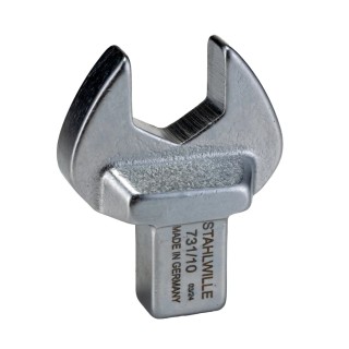 STAHLWILLE Open Ended Insert Spanner Head 9 x 12 mm Insert Size, 11/16 in Chrome Finish 58611038