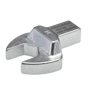 STAHLWILLE Open Ended Insert Spanner Head, Alloy Steel, Chrome Finish, 21 mm Size, 14 x 18 mm Insert 58214021