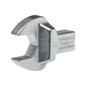 STAHLWILLE Open Ended Insert Spanner Head, Alloy Steel, Chrome Finish, 21 mm Size, 14 x 18 mm Insert 58214021