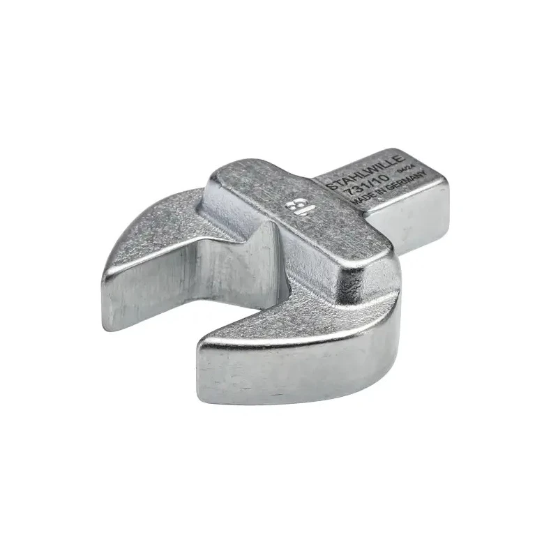 STAHLWILLE Open Ended Insert Spanner Head 9 x 12 mm Insert Size, 18 mm Chrome Finish 58211018