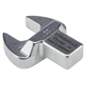 STAHLWILLE Open Ended Insert Spanner Head 22 mm Size, 14 x 18 mm Insert, Alloy Steel Chrome Finish 58214022