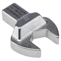STAHLWILLE Open Ended Insert Spanner Head 22 mm Size, 14 x 18 mm Insert, Alloy Steel Chrome Finish 58214022