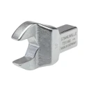 STAHLWILLE Open Ended Insert Spanner Head, 14 x 18 mm Insert Size, 19 mm Head, Chrome Finish Alloy Steel 58214019