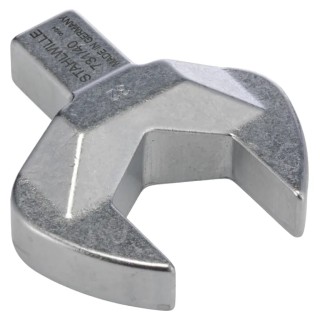 STAHLWILLE Open Ended Insert Spanner Head, 14 x 18 mm Insert Size, 32 mm Chrome Finish 58214032