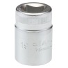 STAHLWILLE Socket 1/2 in Drive 19 mm 6 Point Square Chrome Plated Steel, 38mm Overall Length 03030019