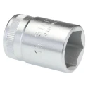 STAHLWILLE Socket 1/2 in Drive 19 mm 6 Point Square Chrome Plated Steel, 38mm Overall Length 03030019