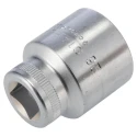 STAHLWILLE 1/2 in Drive 26 mm Hexagon Square Socket, Chrome Finish, 42mm Overall Length 03030026
