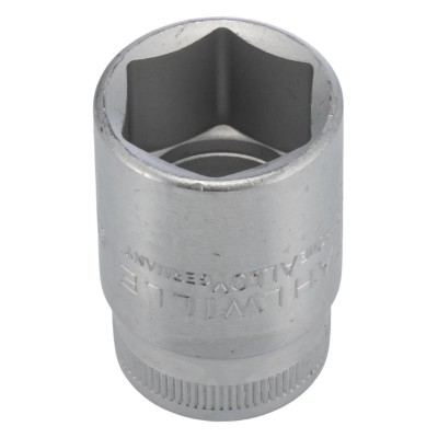 STAHLWILLE 1/2 in Drive 21 mm 6 Point Square Socket, Chrome Finish, 42mm Overall Length 03030021