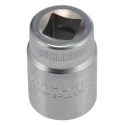 STAHLWILLE 1/2 in Drive 21 mm 6 Point Square Socket, Chrome Finish, 42mm Overall Length 03030021