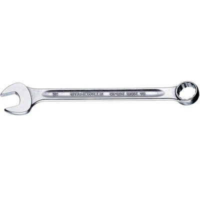 STAHLWILLE Combination Spanner 5.5 mm Chrome Alloy Steel Chrome Finish 15° Offset Angle 12 Points 40085500