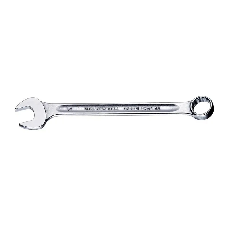 STAHLWILLE Combination Spanner 5.5 mm Chrome Alloy Steel Chrome Finish 15° Offset Angle 12 Points 40085500