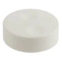 RS PRO White Push-On Potentiometer Knob 38.6 mm Diameter, 13.5 mm Height, 6 mm Circular Shaft 777-7293