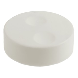 RS PRO White Push-On Potentiometer Knob 38.6 mm Diameter, 13.5 mm Height, 6 mm Circular Shaft 777-7293