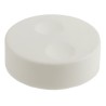 RS PRO White Push-On Potentiometer Knob 38.6 mm Diameter, 13.5 mm Height, 6 mm Circular Shaft 777-7293