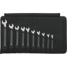 STAHLWILLE 10-Piece Ring Spanner Set, Alloy Steel, Chrome Finish, 8 to 19 mm 96400808