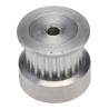 RS PRO Timing Belt Pulley Aluminium Flanged 6.4 mm Acceptable Belt Width 2 mm Pitch, 22 Tooth P22MXL025FB