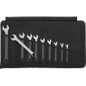 STAHLWILLE 10-Piece Ring Spanner Set, Alloy Steel, Chrome Finish, 8 to 19 mm 96400808
