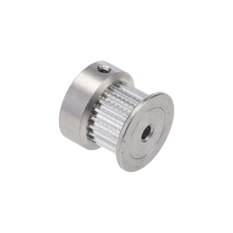 RS PRO Timing Belt Pulley Aluminium Flanged 6.4 mm Acceptable Belt Width 2 mm Pitch, 22 Tooth P22MXL025FB