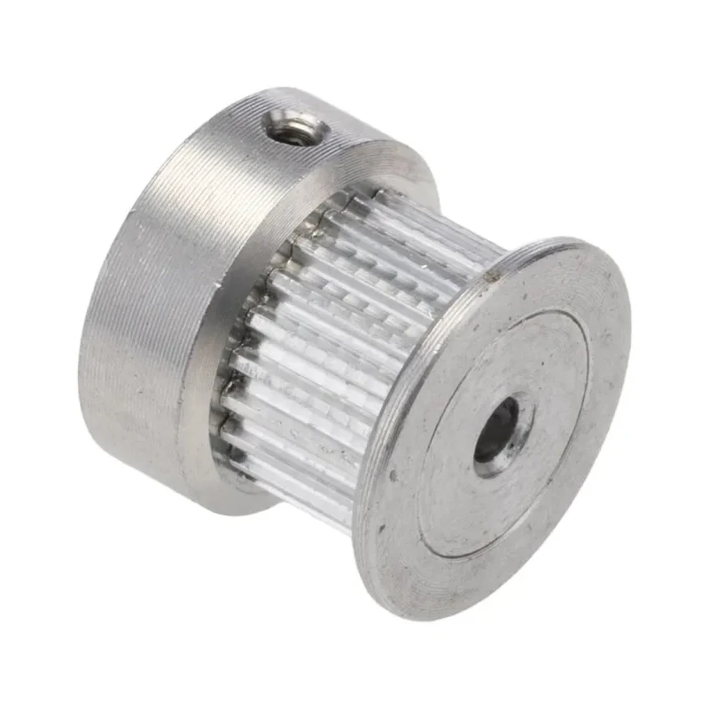RS PRO Timing Belt Pulley Aluminium Flanged 6.4 mm Acceptable Belt Width 2 mm Pitch, 22 Tooth P22MXL025FB