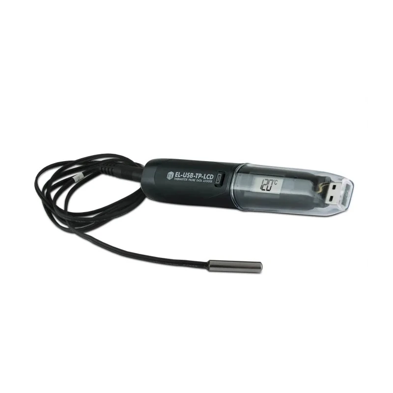 Lascar Temperature Data Logger with USB Interface, LCD Display, IP67 Rated - Model EL-USB-TP-LCD