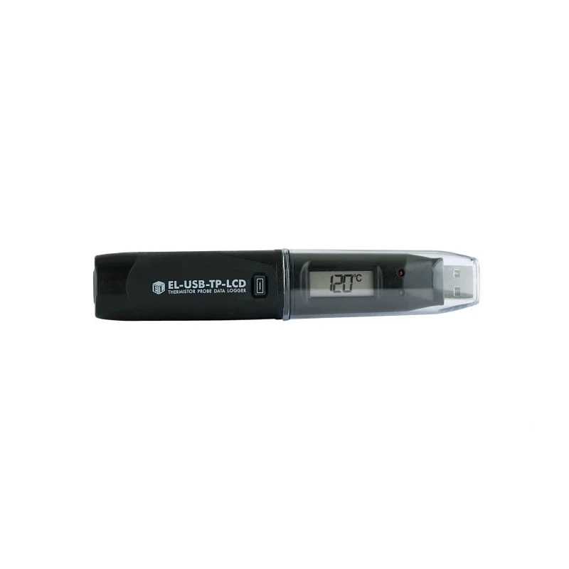 Lascar Temperature Data Logger with USB Interface, LCD Display, IP67 Rated - Model EL-USB-TP-LCD