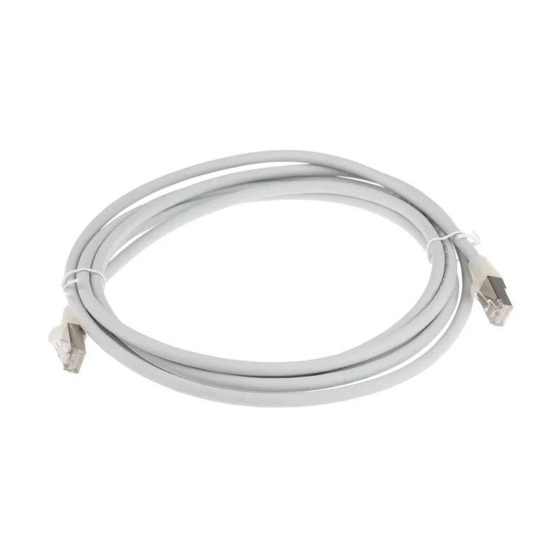 RS PRO Cat6a Ethernet Cable RJ45 Male to RJ45 Male, 3 m, Grey, Shielded Low Smoke Zero Halogen Cat6a