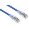 RS PRO Cat6a Ethernet Cable RJ45 Male to RJ45 Male 1 m Blue Shielded Low Smoke Zero Halogen Cat6a